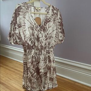 KORI America women’s Tie-Dye V-Neck Dress